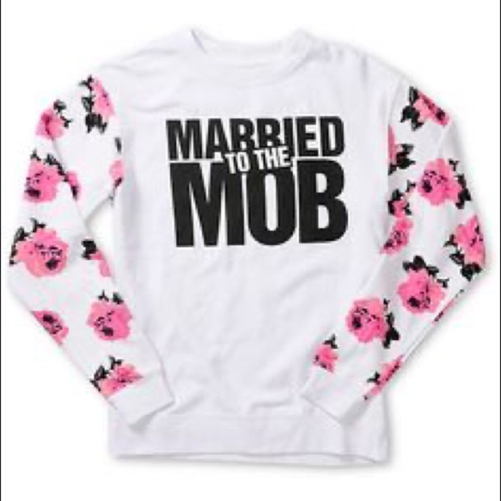Married to the Mob Floral Sweater